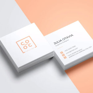 Square business cards